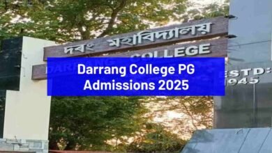 Darrang College PG Admissions 2025