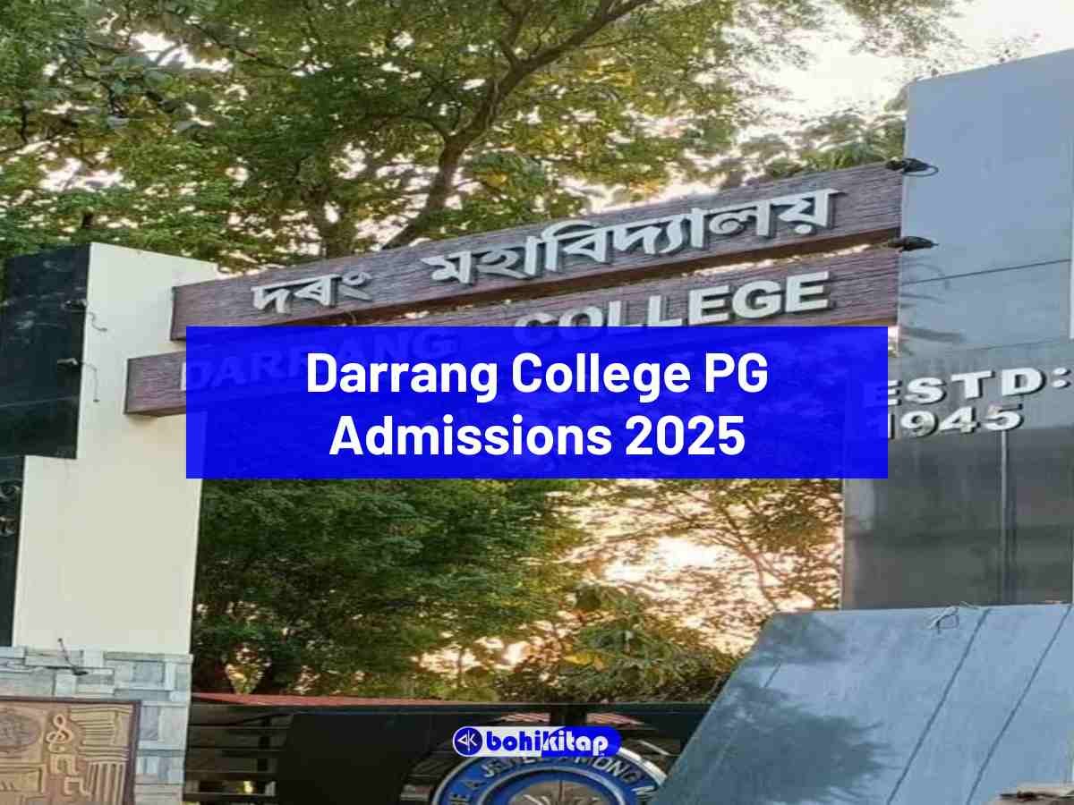 Darrang College PG Admissions 2025