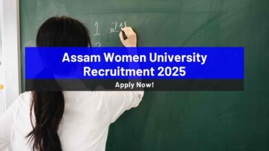 Assam Women University Recruitment 2025