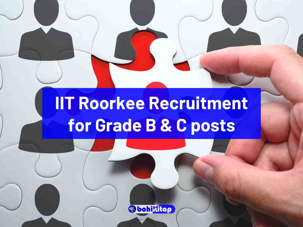 IIT Roorkee Recruitment 2023 for Grade B & C posts