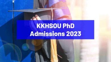 KKHSOU PhD Admissions 2023