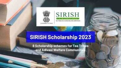 SIRISH Scholarship 2023 for Tea Tribes and Adivasi Welfare communities
