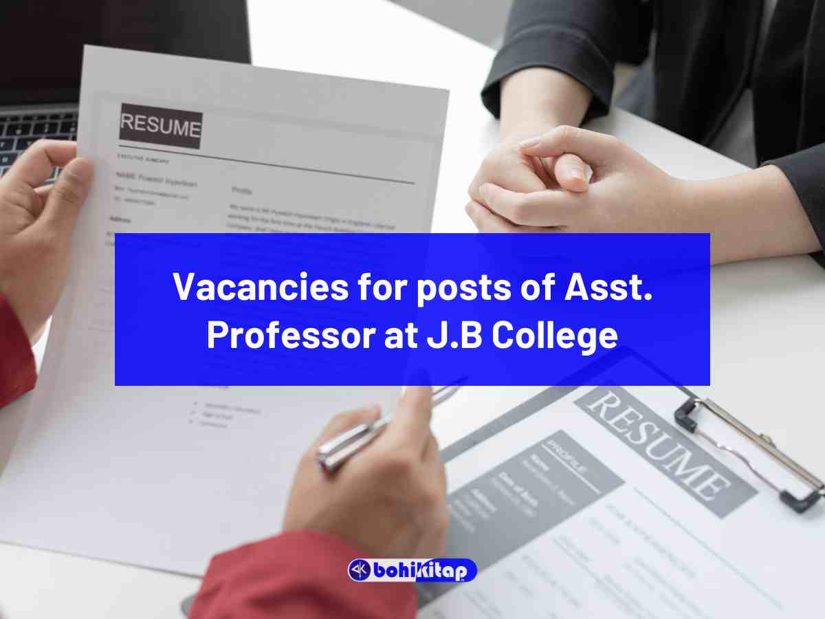 Vacancies for posts of Asst. Professor at JB College