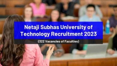 NSUT Recruitment 2023 for 322 vacancies of Faculties