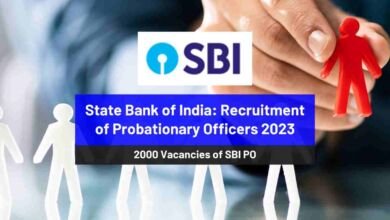 SBI PO 2023 Recruitment of Probationary Officers in State Bank of India