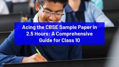 Acing the CBSE Sample Paper in 2.5 Hours: A comprehensive Guide for Class 10