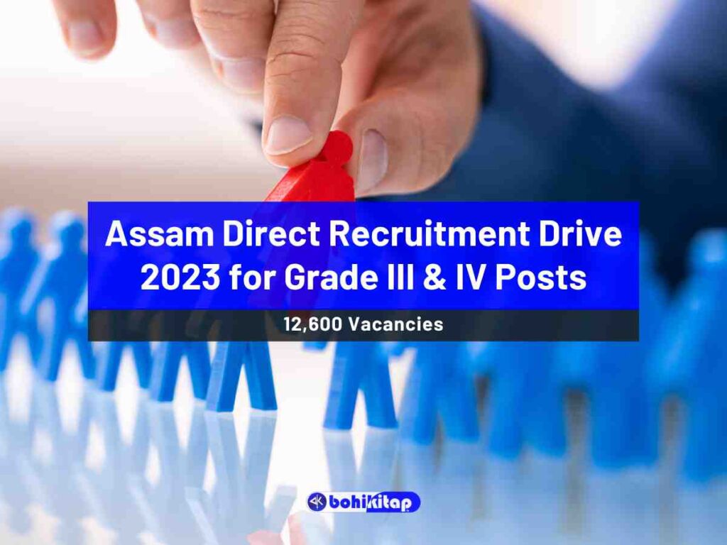 Assam Direct Recruitment Drive 2023 Apply Now For 12 600 Grade Iii And Grade Iv Vacancies