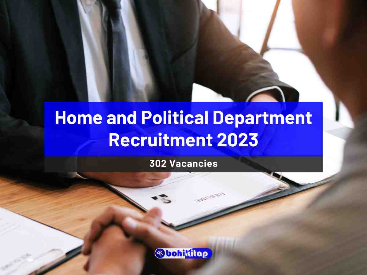 Home and Political Department Recruitment 2023