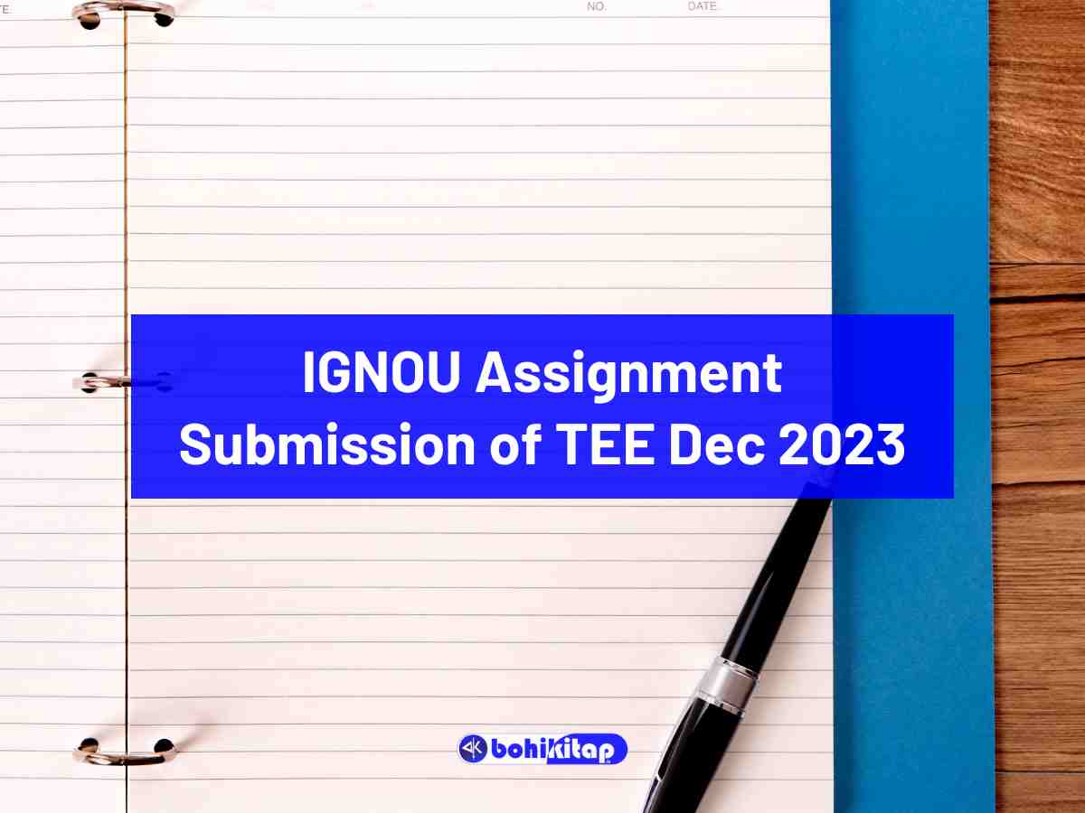 ignou assignment for tee dec 2023