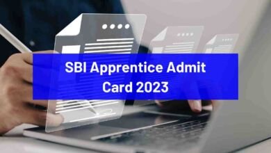 SBI Apprentice Admit Card 2023
