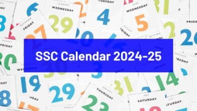 SSC Calendar 2024-25