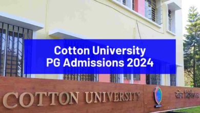 Cotton University PG Admissions 2024