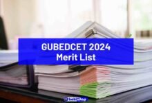 GUBEDCET 2024 Merit List