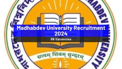 Madhabdev University Recruitment 2024