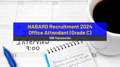 NABARD Recruitment 2024 for Office Attendant (Grade C)