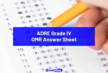 ADRE Grade IV - OMR Answer Sheet