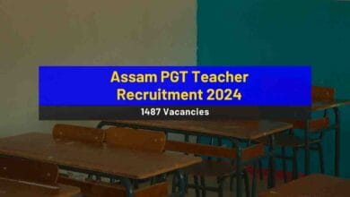 Assam PGT Teacher Recruitment 2024