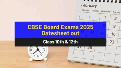 CBSE Board Exams 2025 Datesheet out for Class 10 and class 12