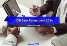 IDBI Bank Recruitment 2024