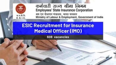 ESIC Recruitment: Apply now for 608 Insurance Medical Officer (IMO) Posts