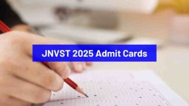 JNVST 2025 Admit Cards