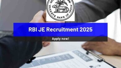 RBI JE Recruitment 2025