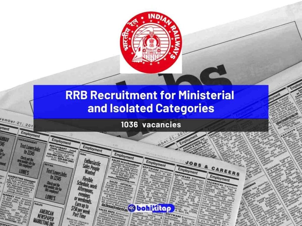 Rrb Recruitment 2025 For 1036 Vacancies Of Ministerial Isolated Category Rrb Recruitment 2025 For 1036 Vacancies Of Ministerial Isolated Category