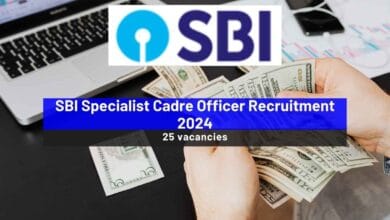 SBI Specialist Cadre Officer Recruitment 2024