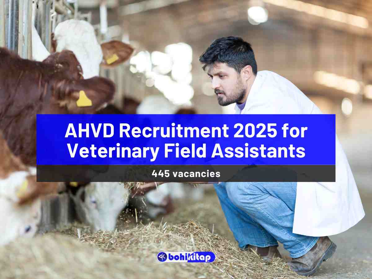 AHVD Recruitment 2025 for 445 posts of Veterinary Field Assistants