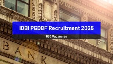 IDBI PGDBF Recruitment 2025