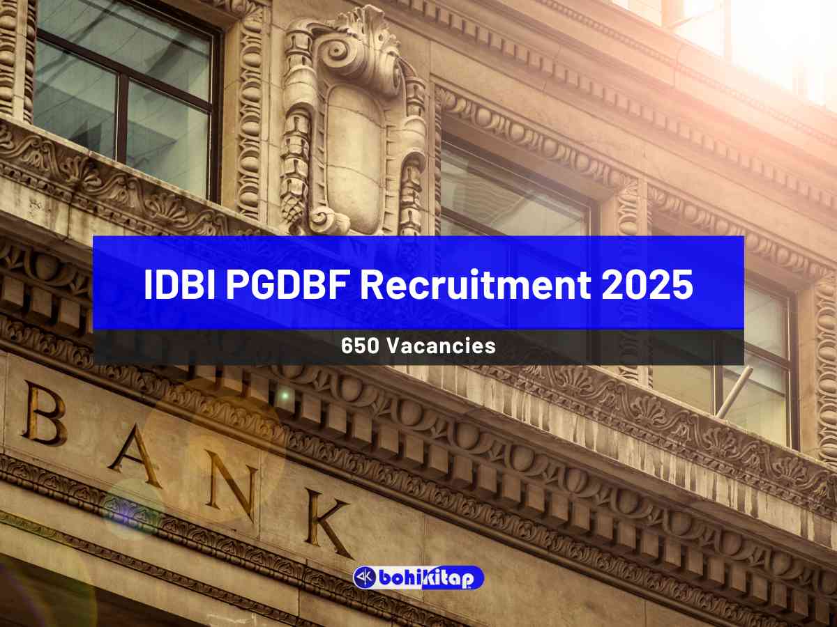 IDBI PGDBF Recruitment 2025