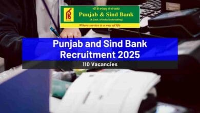 Punjab and Sind Bank Recruitment 2025