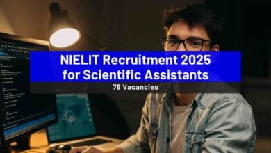 NIELIT Recruitment 2025 for Scientific Assistants