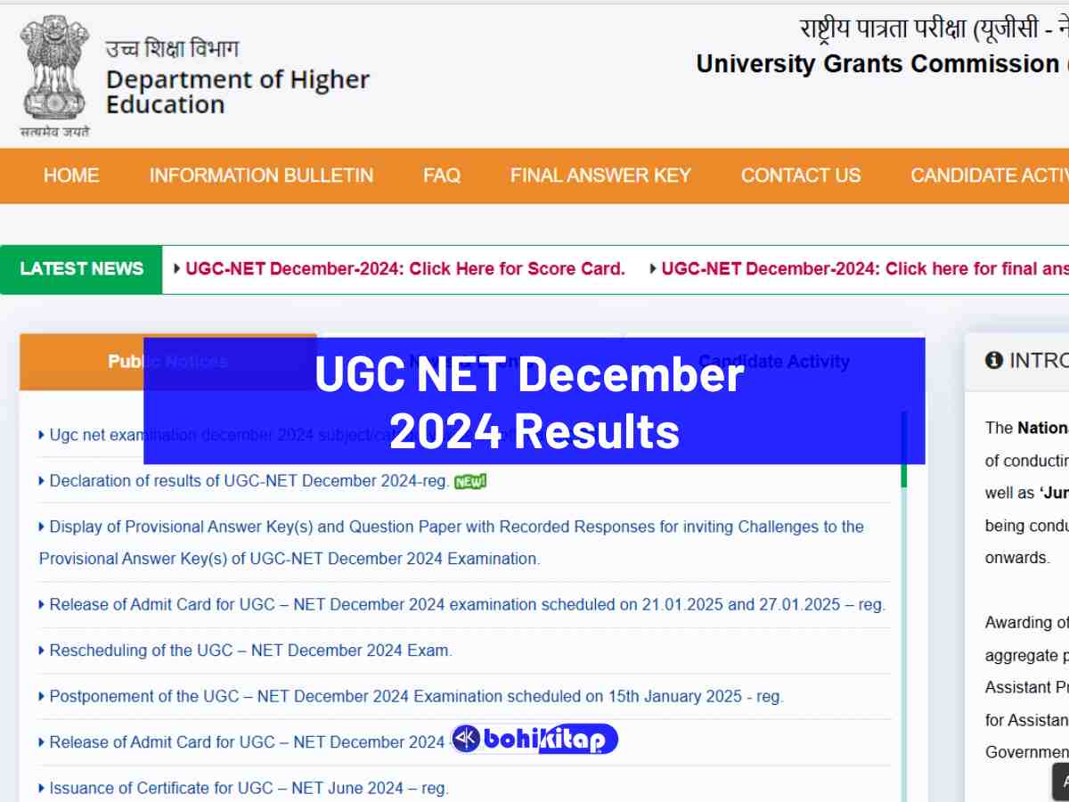 UGC NET December 2024 Results