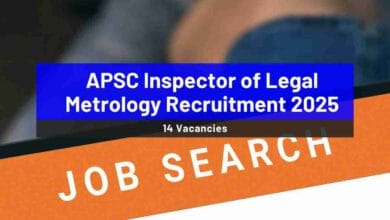 APSC Inspector of Legal Metrology Recruitment 2025