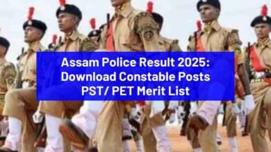 Assam Police Result 2025 Download Constable Posts PST PET Merit List