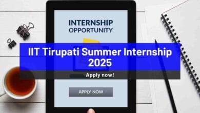 IIT Tirupati Summer Internship 2025