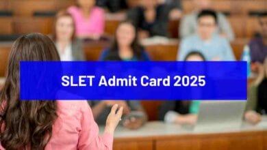 SLET Admit Card 2025