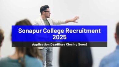 Sonapur College Recruitment 2025