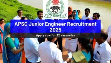APSC Junior Engineer Recruitment 2025