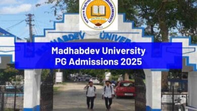 Madhabdev University PG Admissions 2025