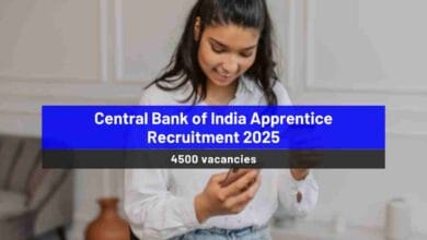 Central Bank of India Apprentice Recruitment