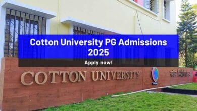 Cotton University PG Admissions 2025