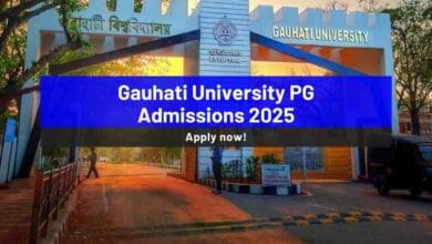 Gauhati University PG Admissions 2025