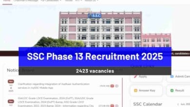 SSC Phase 13 Recruitment 2025