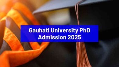 Gauhati University PhD admission 2025