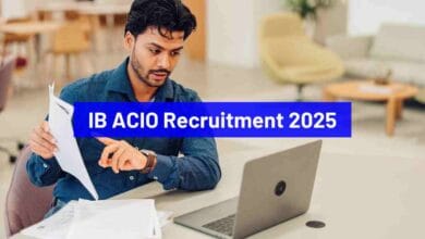IB ACIO Recruitment 2025