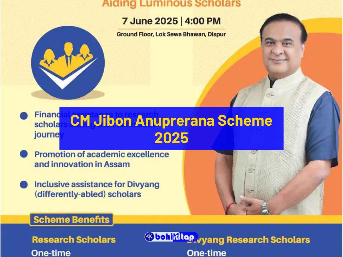 CM Jibon Anuprerana Scheme 2025: DBT of Rs 25,000 to all PhD scholars of Assam; Apply now! - Bohikitap CM Jibon Anuprerana Scheme 2025