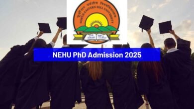 NEHU PhD Admission 2025