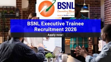 BSNL Executive Trainee Recruitment 2026